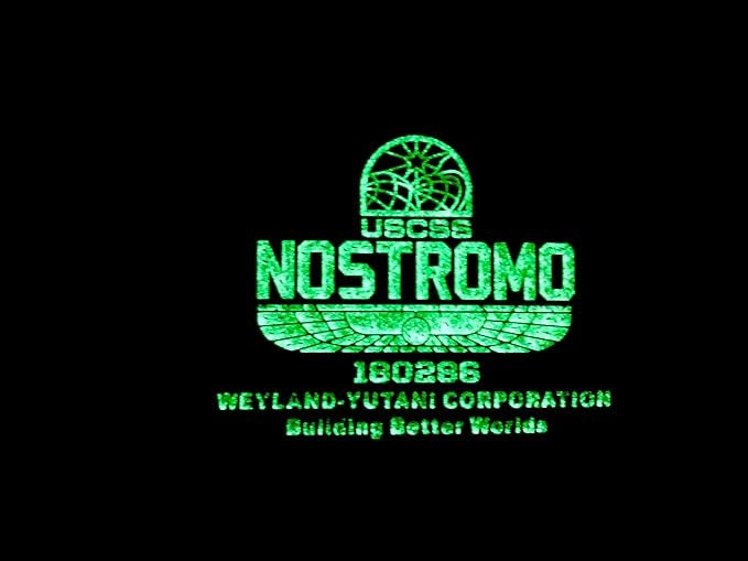 USCSS Nostromo Alien Weyland Yutani Building Better Worlds Airsoft Paintball PVC Morale Sci Fi Patch