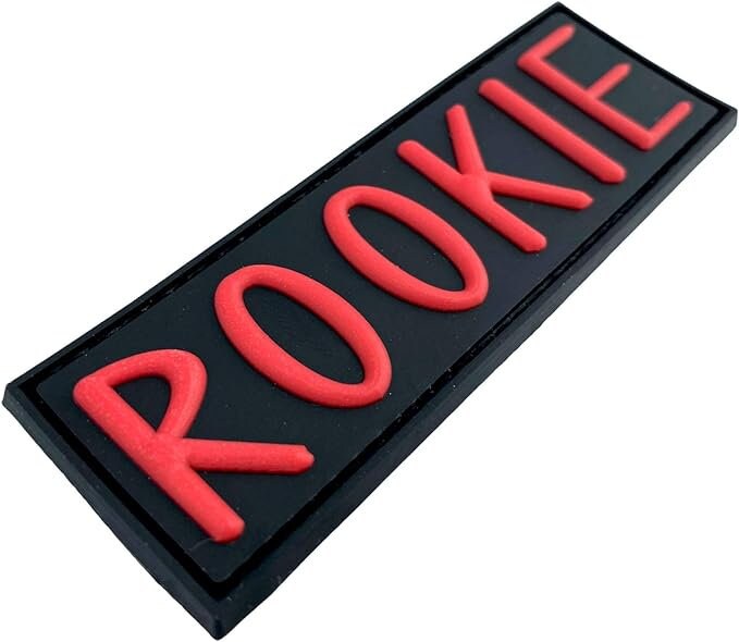 Rookie Airsoft Paintball PVC Morale Patch