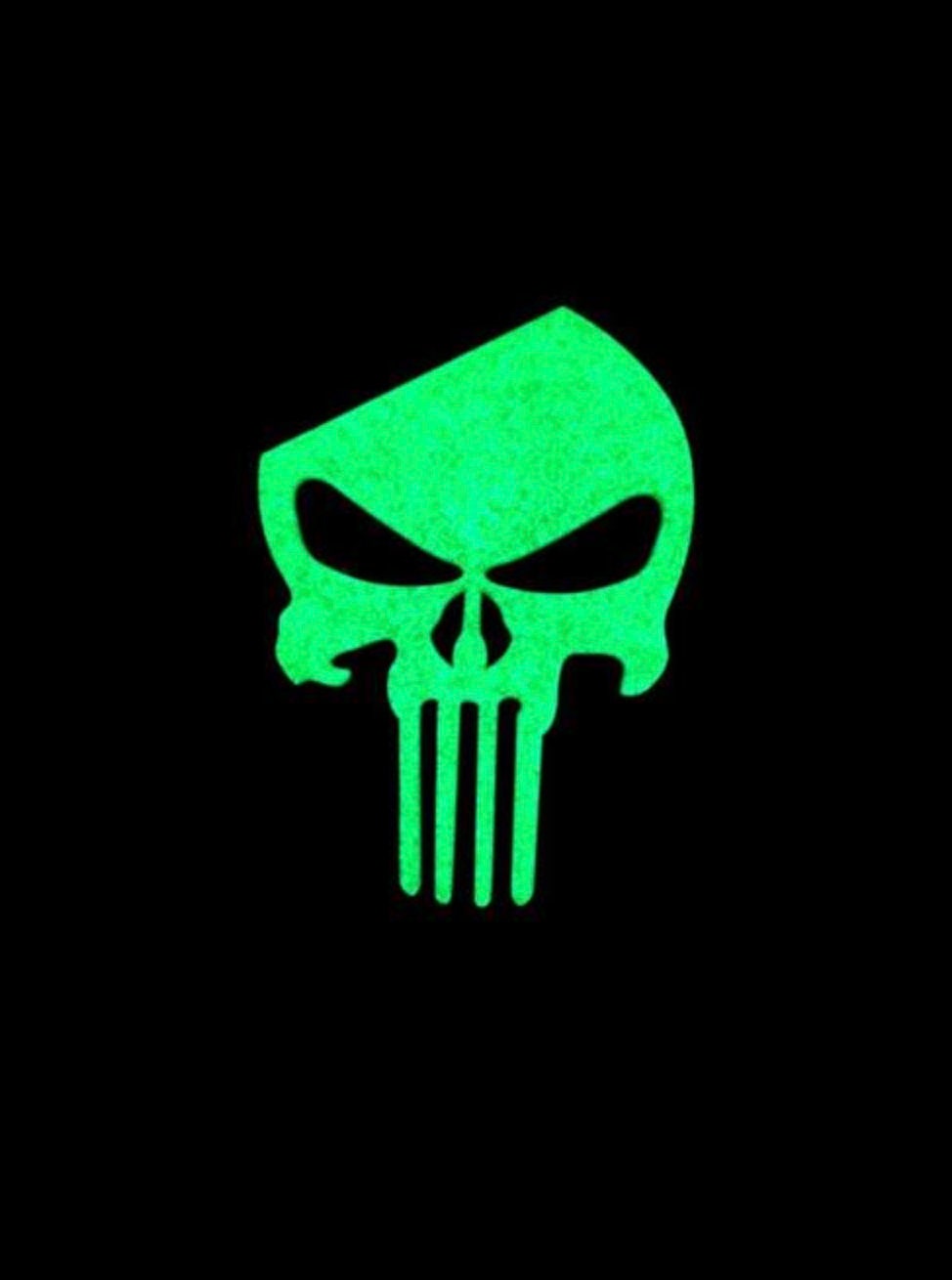 Belgium Belgian Skull Glow in the Dark Flag Airsoft PVC Morale Cosplay Team Patch