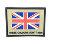 These Colours Don't Run Union Jack United Kingdom PVC Airsoft Paintball Team Patch