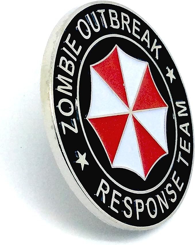 Zombie Outbreak Response Team Biohazard Cosplay Metal Pin Badge Brooch