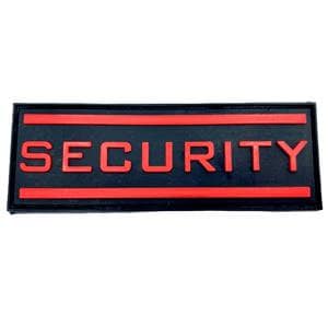 Security Doorman Airsoft Paintball PVC Morale Cosplay Patch