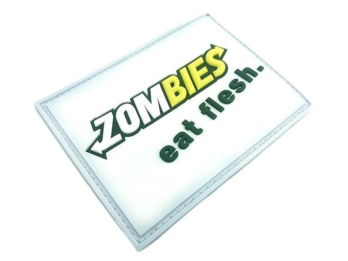 Zombies Eat Flesh PVC Tactical Airsoft Paintball Morale Patch