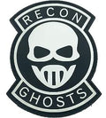 Recon Ghosts Glow In The Dark Airsoft PVC Airsoft Paintball Morale Team Patch