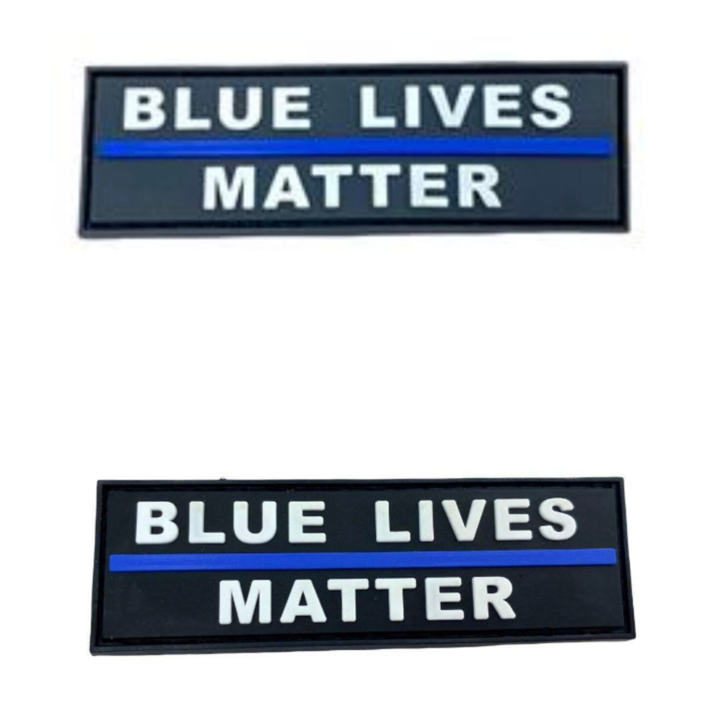 Blue Lives Matter Police Tribute Memorial Tactical Airsoft Paintball PVC Morale Cosplay Patch