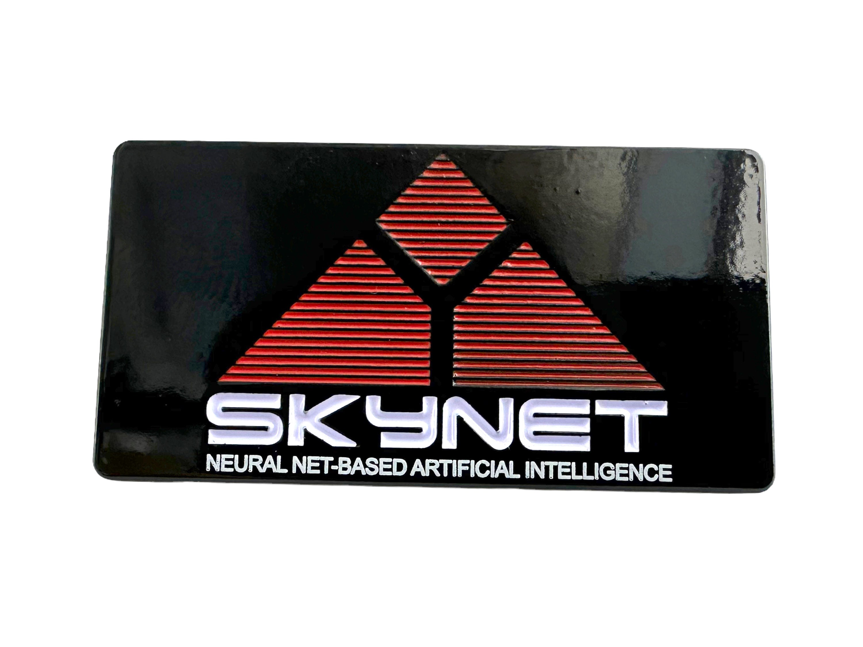 SkyNet Metal Fan Pin Badge Sci Fi Brooch