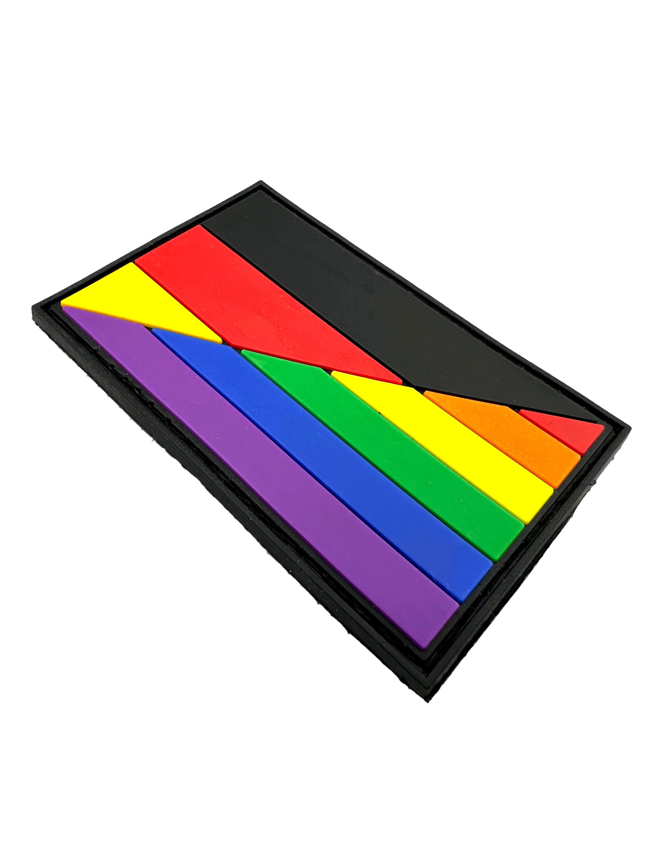 Germany German Deutschland Transisition Gay Pride Rainbow LGBTQ Flag PVC Airsoft Paintball Patch