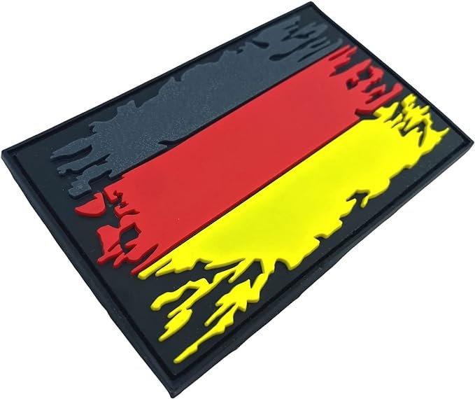 Distressed Germany German Deutschland Flag Airsoft PVC Morale Cosplay Team Patch