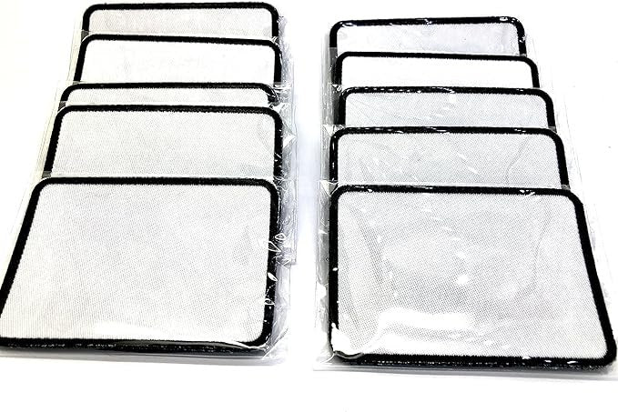 Rectangle Hook Backed Sublimation Blank Patches for DIY Custom Patches