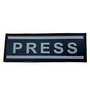 PRESS Journalist Photographer Airsoft Paintball PVC Morale Cosplay Patch