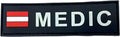 Austria Austrian Österreich Flag Medic Glow in The Dark Airsoft PVC Morale Cosplay Patch