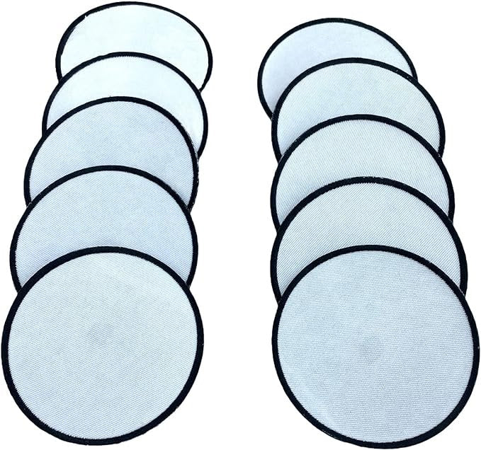 Round Hook Backed Sublimation Blank Patches for DIY Custom Patches