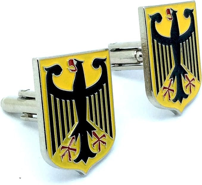 Deutschland German German Royal Coat Of Arms Imperial Eagle Flag Cosplay Cufflinks + Gift Bag