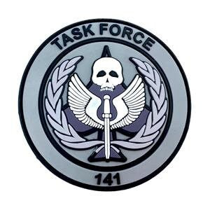 Task Force 141 Black Operative PVC Airsoft Paintball Cosplay Patch