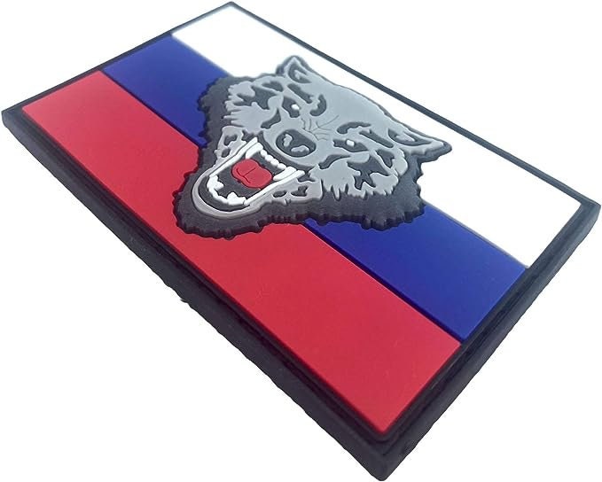 Russia Russian Россия Wolf Flag Airsoft Paintball PVC Morale Cosplay Team Patch