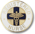 Registered Nurse Paramedic Medic Blue Round Lapel Pin Badge Brooch