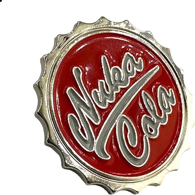 Nuka Cola Metal Cosplay Pin Fan Badge Brooch