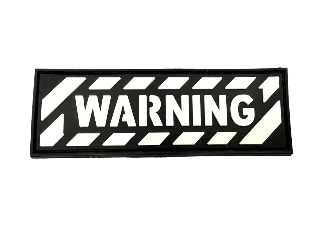 Warning Tactical Airsoft Paintball PVC Morale Patch