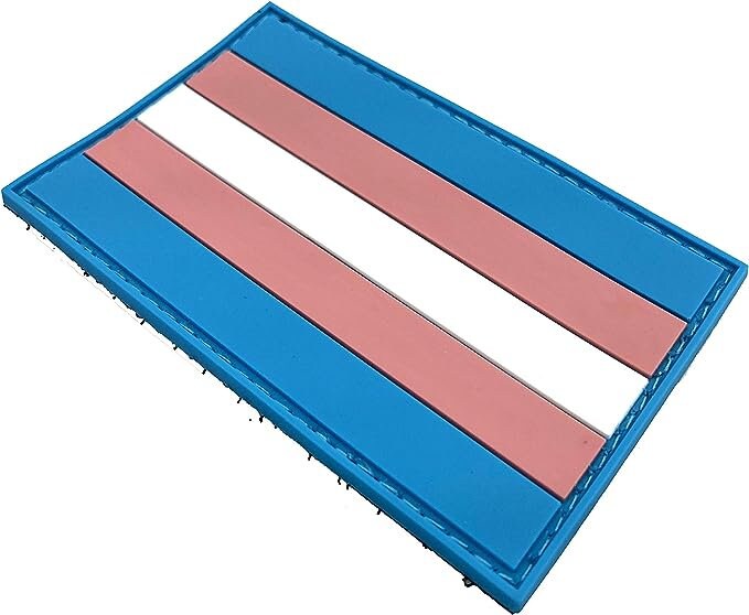 Trans Transexual Gay Pride  LGBTQ Flag PVC Airsoft Paintball Patch