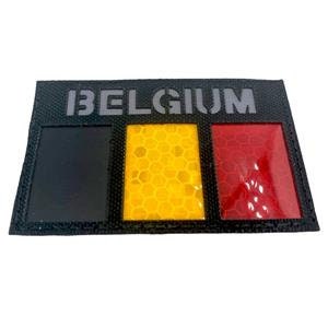 Belgium Belge Belgique Reflective Camouflage Flag Tactical Laser Cut Airsoft Paintball Field Patch