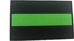 Thin Green Line Paramedic Ambulance Service Flag Paintball Airsoft Paintball PVC Morale Patch