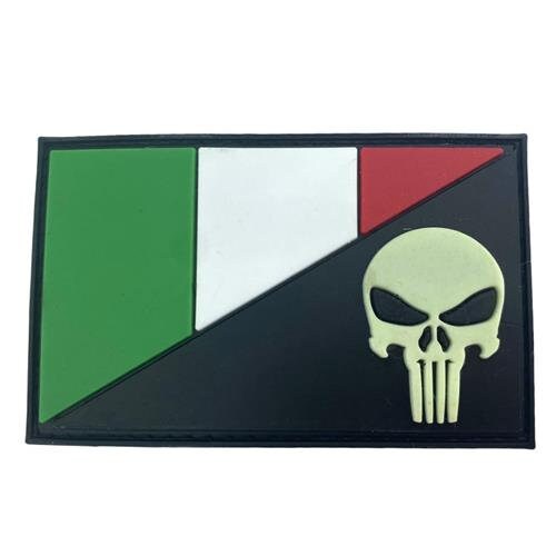 European Countries EU Skull Glow in the Dark Flag Airsoft Paintball PVC Morale Cosplay Team Patch