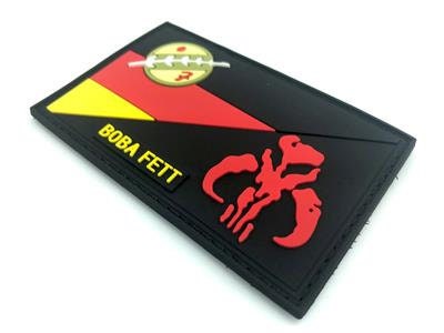 Germany Deutschland Flag Bounty Hunter Boba Fett Bantha Skull Cosplay Airsoft PVC Fan Morale Patch