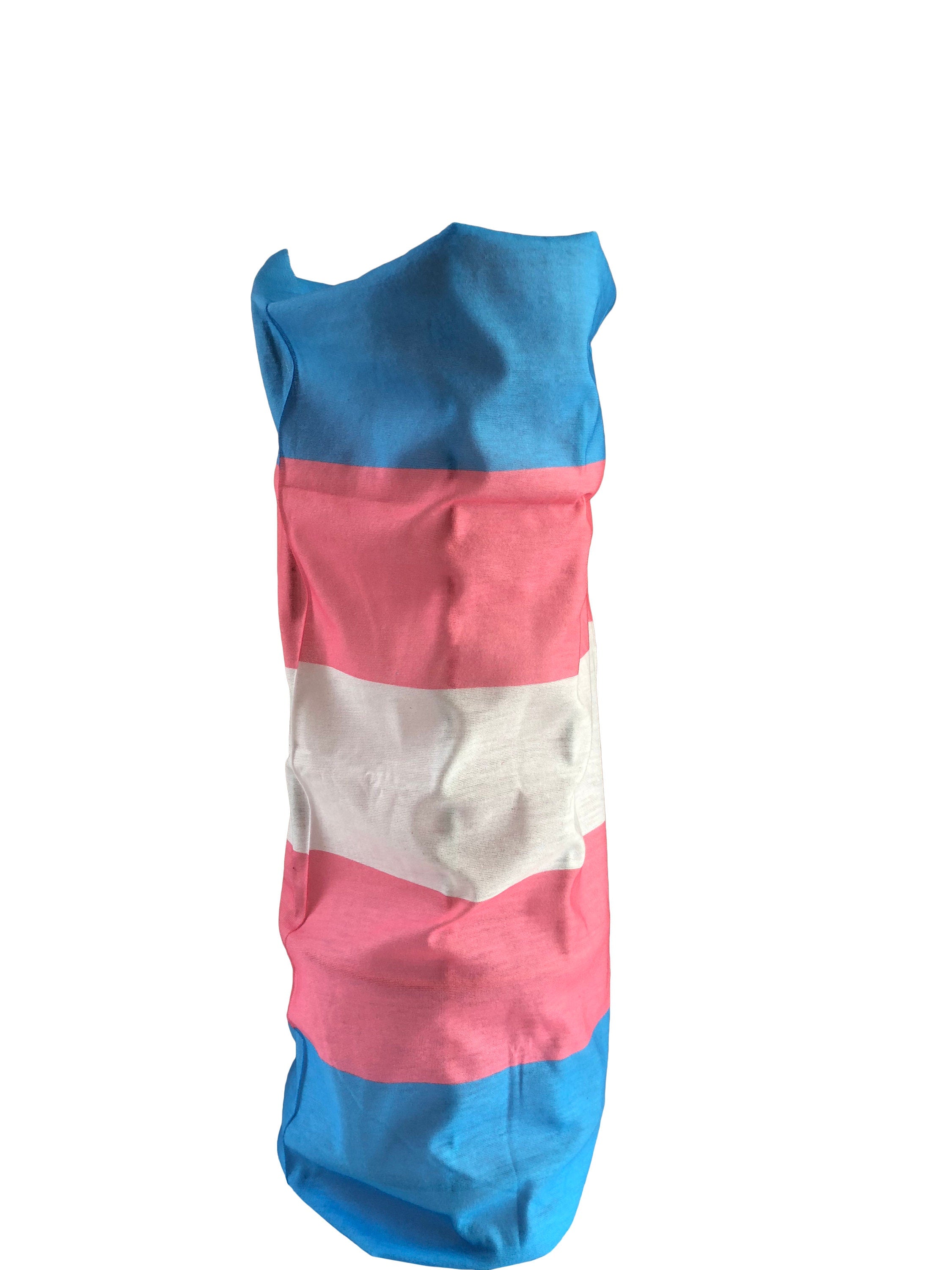 Trans TransGender LBGTQ Gay Pride Flag Quick Dry Microfibre Bandana Neck Snood Head Wrap Headband Scarf Face Mask Soft Elastic Headscarf