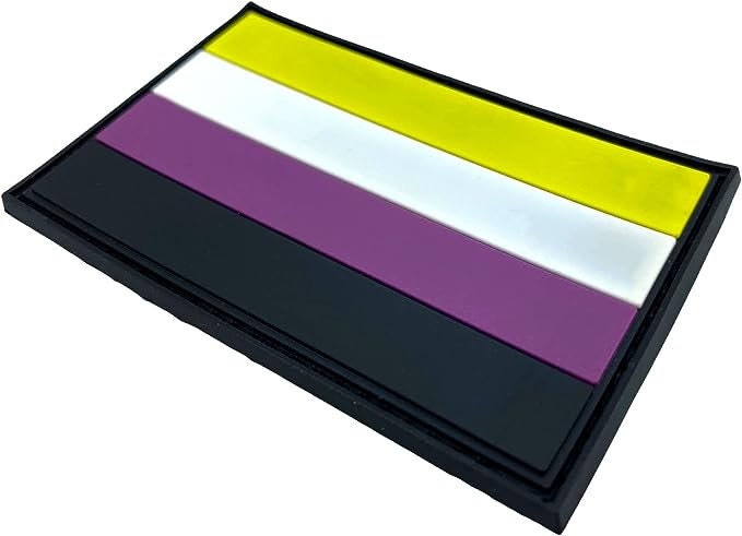 Nonbinary Non Binary Gay Pride LGBTQ Flag PVC Airsoft Paintball Patch