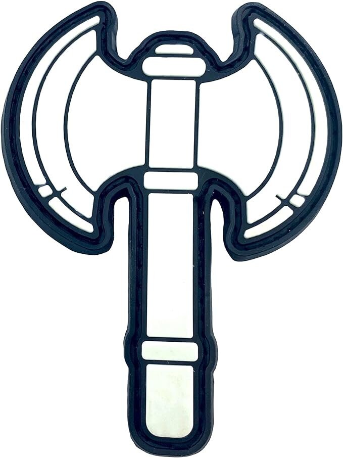 Viking Battle Axe Tactical Airsoft Paintball PVC Morale Cosplay Patch
