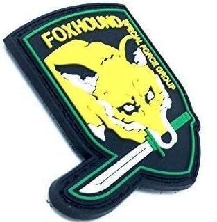 Foxhound Special Forces Group MGS Tactical PVC Airsoft Paintball Cosplay Patch