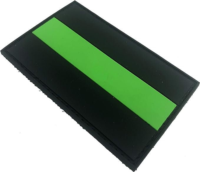 Thin Green Line Paramedic Ambulance Service Flag Paintball Airsoft Paintball PVC Morale Patch