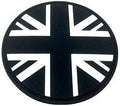 Black Subdued Round Union Jack Cosplay PVC Airsoft Paintball Morale Biker Patch