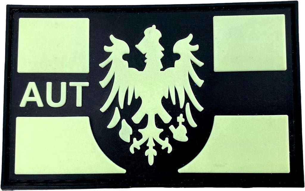 Austrian Austria AUT Coat of Arms Flag Tactical Airsoft Paintball PVC Morale Patch