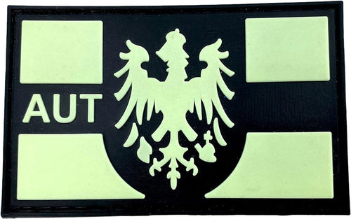 Austrian Austria AUT Coat of Arms Flag Tactical Airsoft Paintball PVC Morale Patch