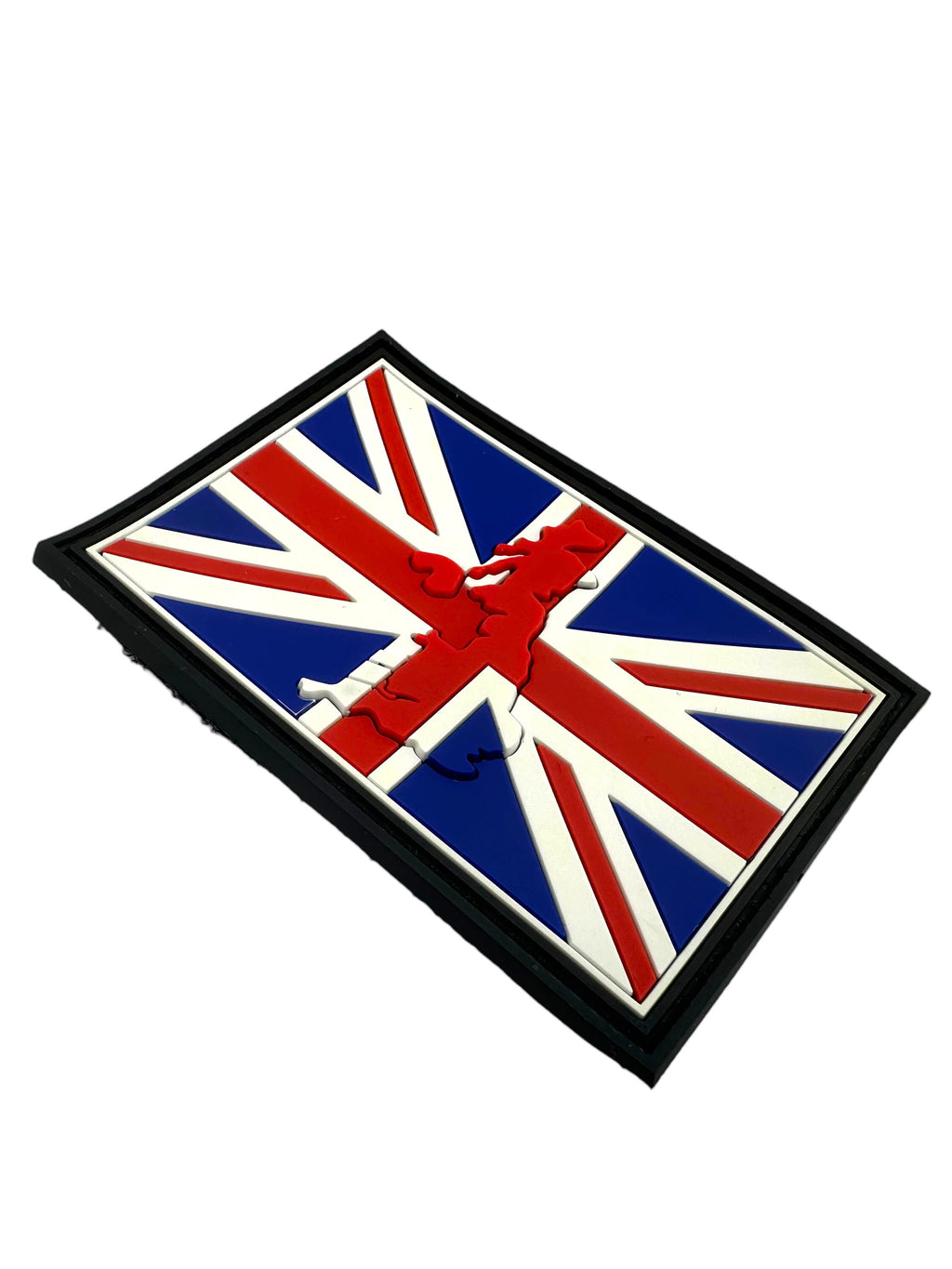 Embossed Great Britain United Kingdom Union Jack Country Flag PVC Airsoft Paintball Team Patch