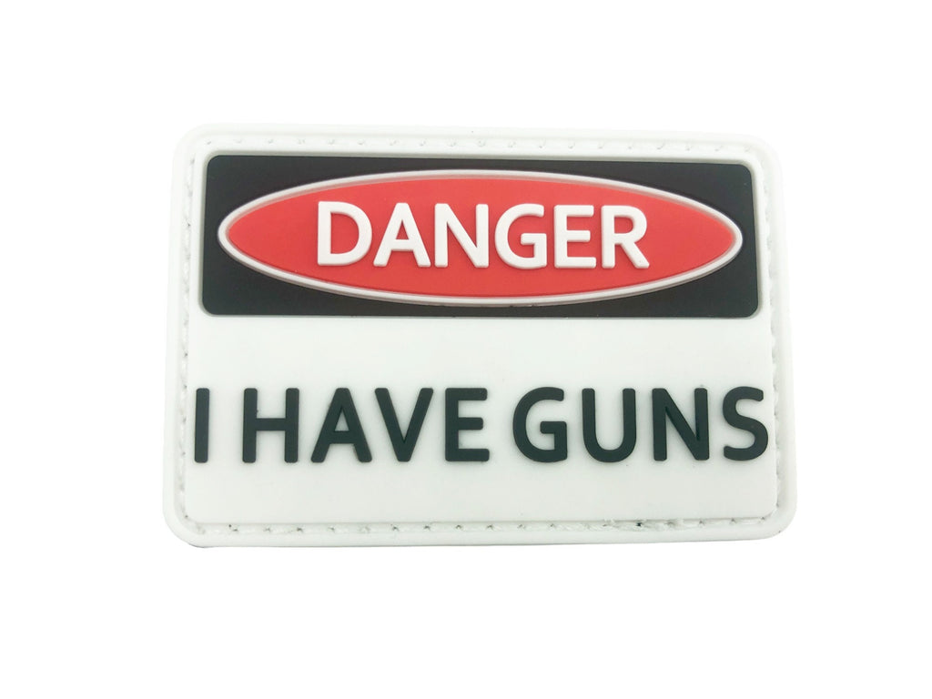 Danger I Have Guns Paintball Airsoft PVC Morale Patch