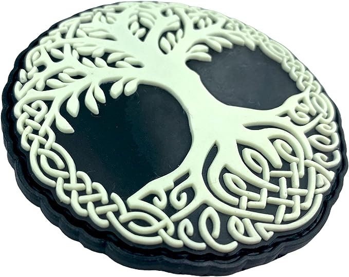 Tree of Life Viking Glow in The Dark Norse Cosplay PVC Airsoft Paintball Morale Patch