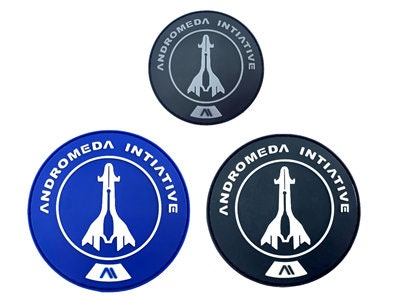 Andromeda Initiative Glow in the Dark Mass Effect PVC Airsoft Paintball Cosplay Morale Patch