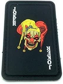 Joker Playing Card Cosplay Airsoft Paintball PVC Tactical Morale Patch
