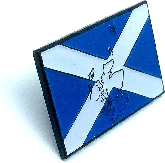 Embossed Scotland Scottish Country Flag Metal Pin Badge Brooch