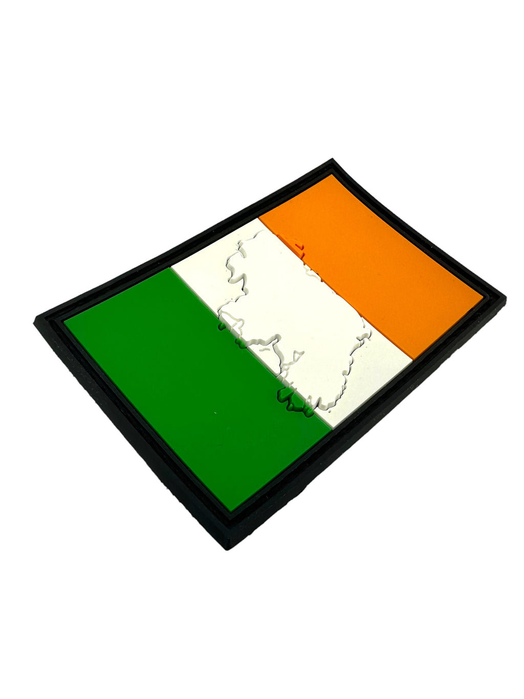 Embossed Ireland Irish Country Tricolour Flag Airsoft PVC Morale Cosplay Team Patch
