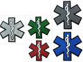 Star of Life Paramedic Medic Glow in the Dark Airsoft Paintball PVC Morale Team Patch