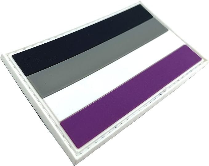 Asexual Gay Pride LGBTQ Flag PVC Airsoft Paintball Patch