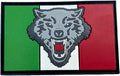 Italia Italy Italian Wolf Flag Airsoft PVC Morale Cosplay Team Patch