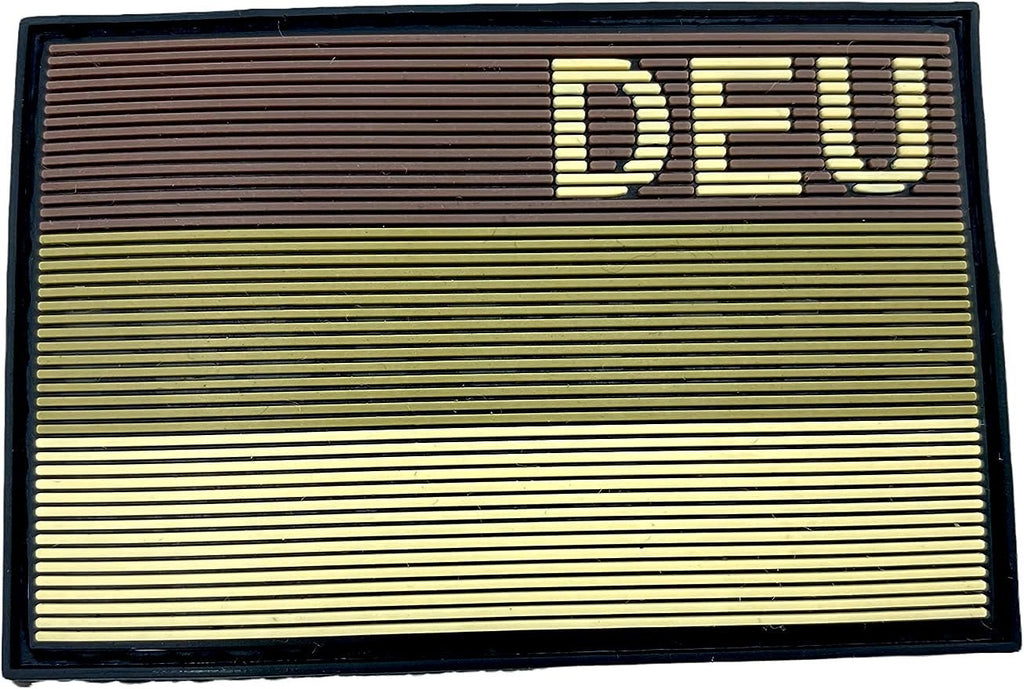 Deutschland German Germany DEU Subdued Flag Tactical Airsoft Paintball PVC Morale Patch