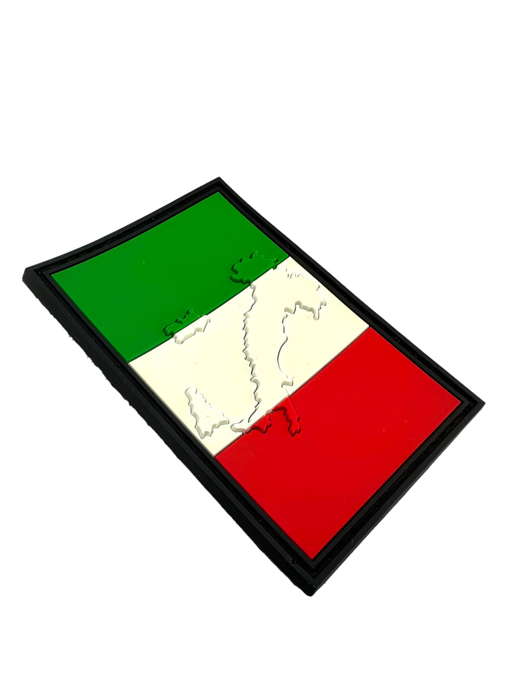 Embossed Italy Italia Italian Country Flag PVC Airsoft Paintball Team Patch