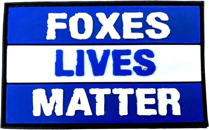 Foxes Lives Matter Leicester City FC Football Fan PVC Airsoft Paintball Morale Fan Patch