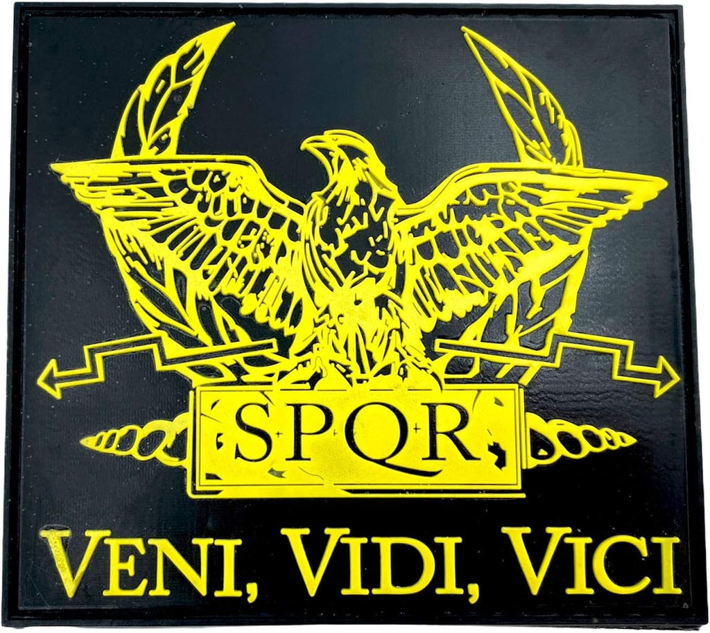 SPQR Ancient Roman Republic Veni Vidi Vici PVC Airsoft Paintball Patch
