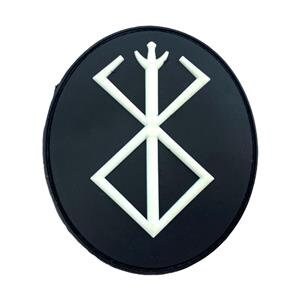 Berserk Berserker Oval Brand of Sacrifice Norse Airsoft Paintball PVC Morale Patch
